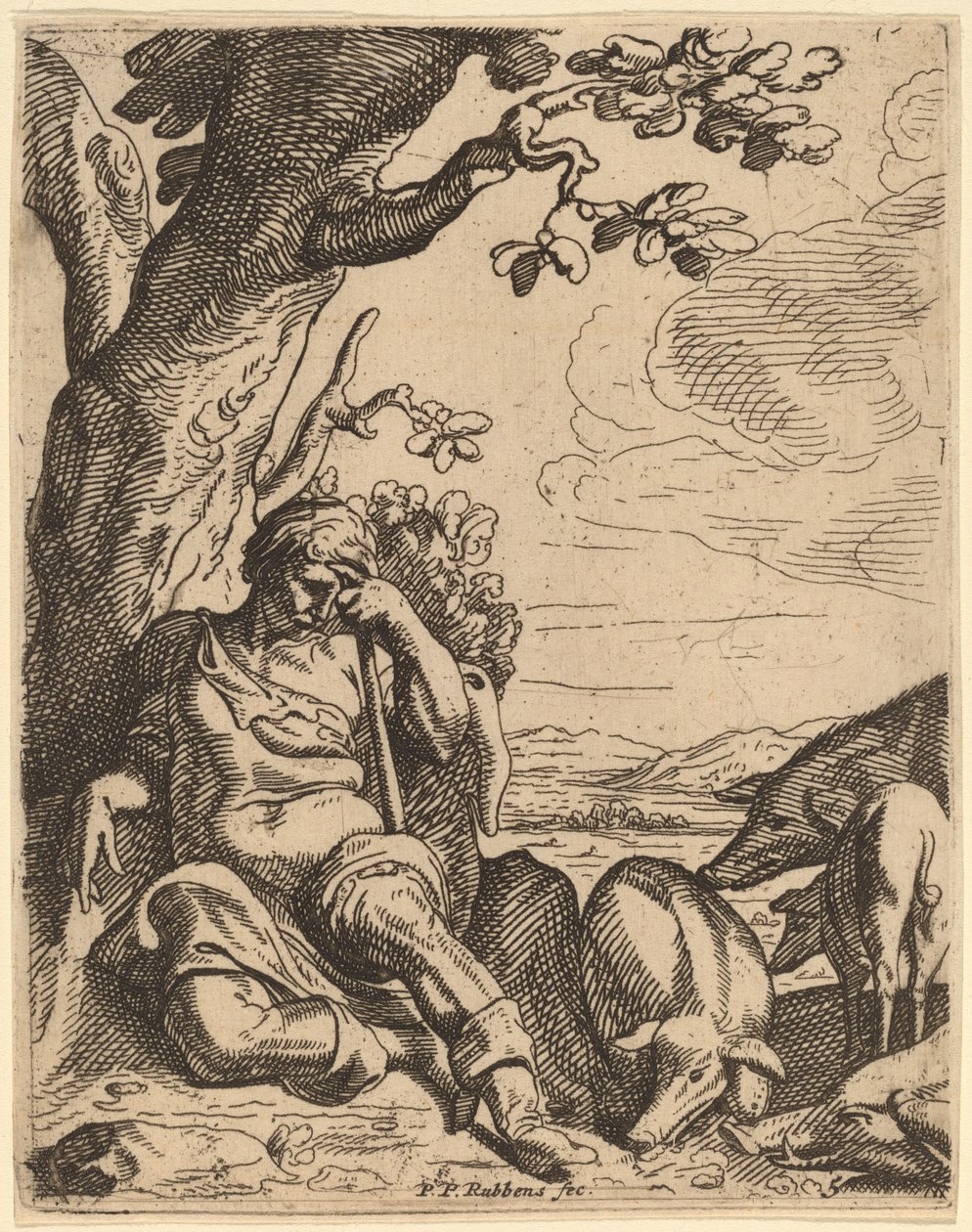 The Prodigal Son among the Swine by Theodoor van Thulden after Sir Peter Paul Rubens