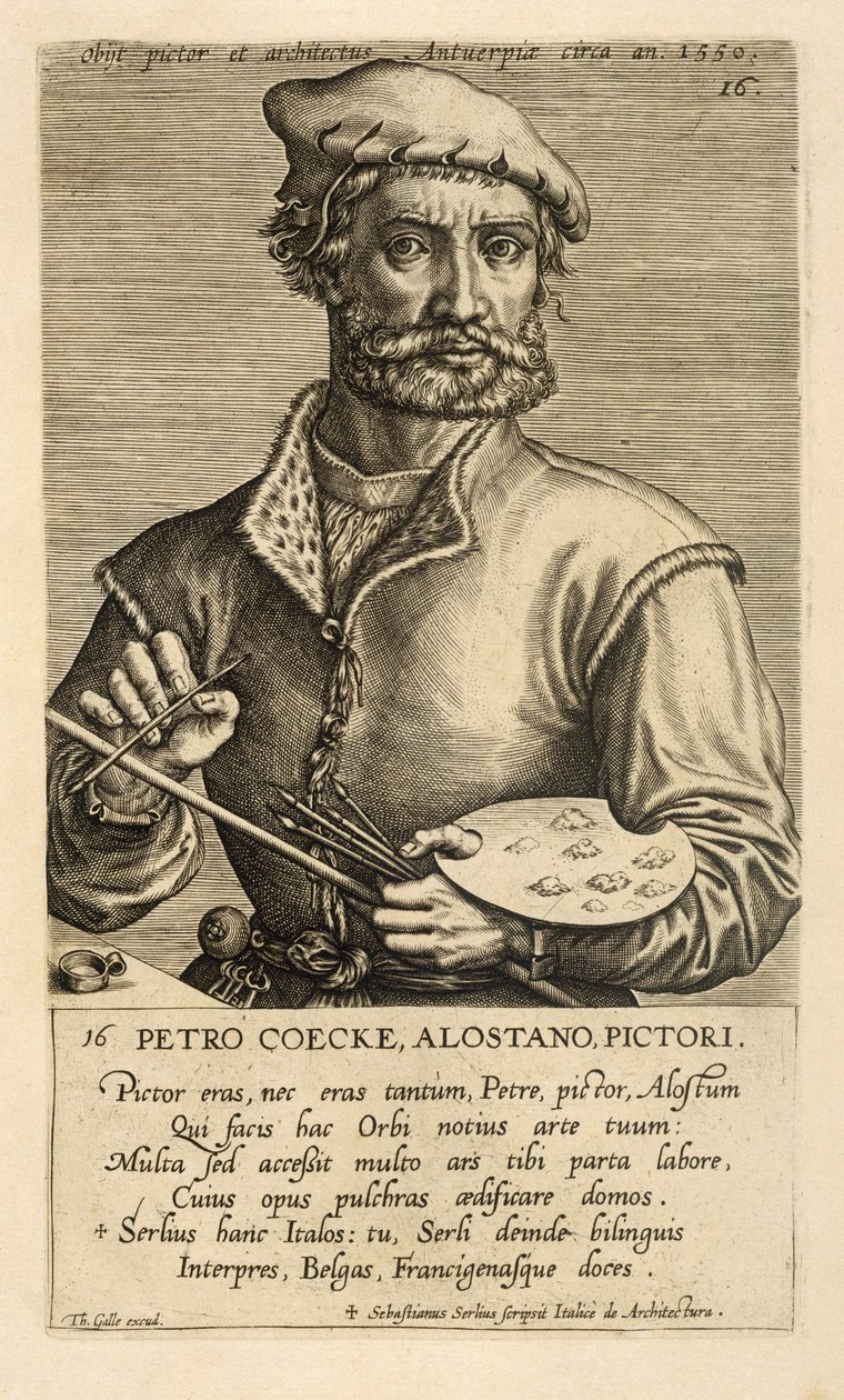 Portrait of Pieter Coecke van Aelst the Elder by Theodor Galle