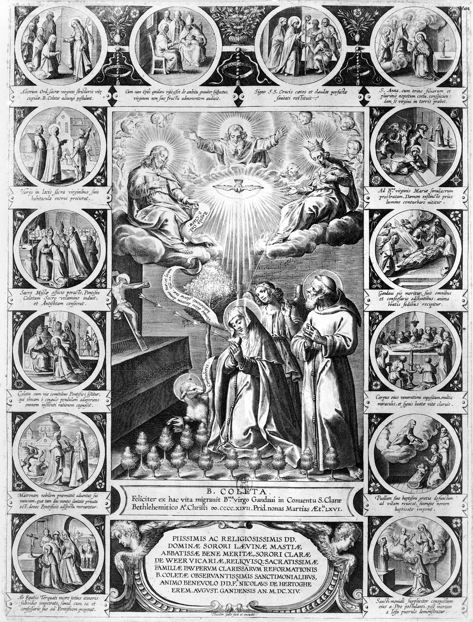 Scenes from the Life of St. Colette (1381-1447) by Theodor Galle