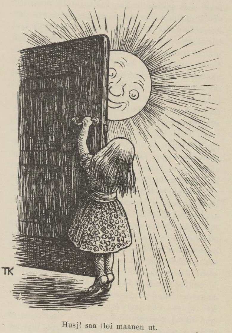 The Lassie and Her Godmother by Theodor Kittelsen