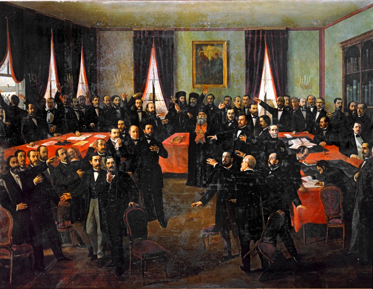 Proclamation of the Union of the Principalities of Romania by Theodor Aman