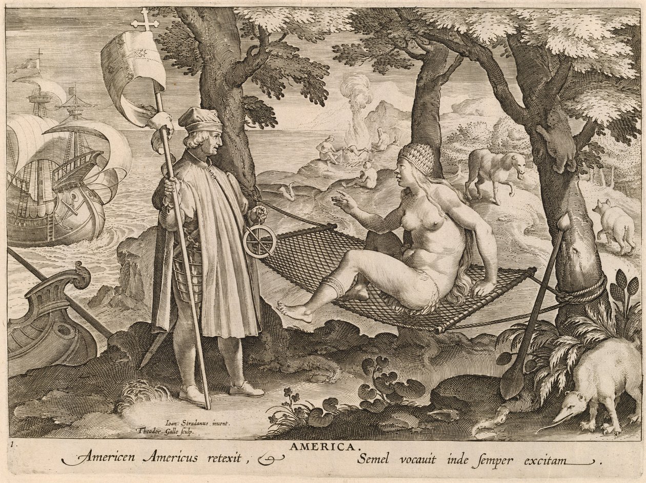 America by Theodor Galle after Jan van der Straet
