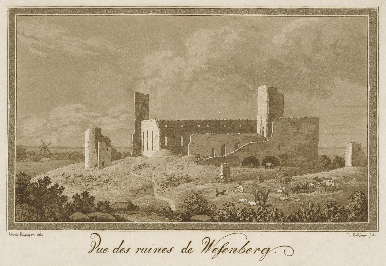 View of Ruins of Rakvere Castle by Theodor Gehlhaar