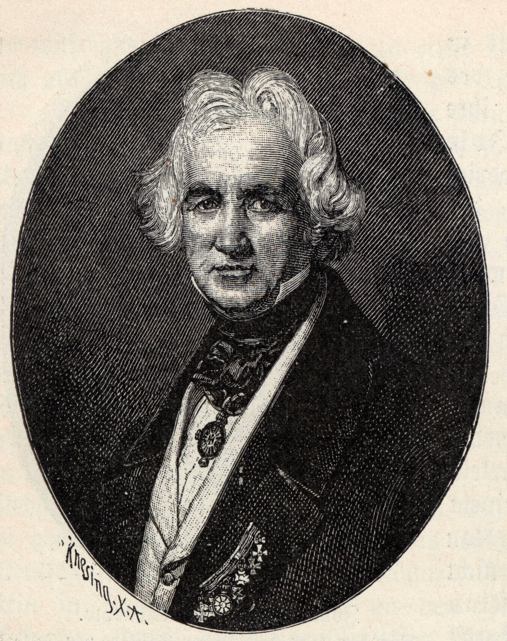 Portrait of the Sculptor Christian Daniel Rauch by Theodor Knesing
