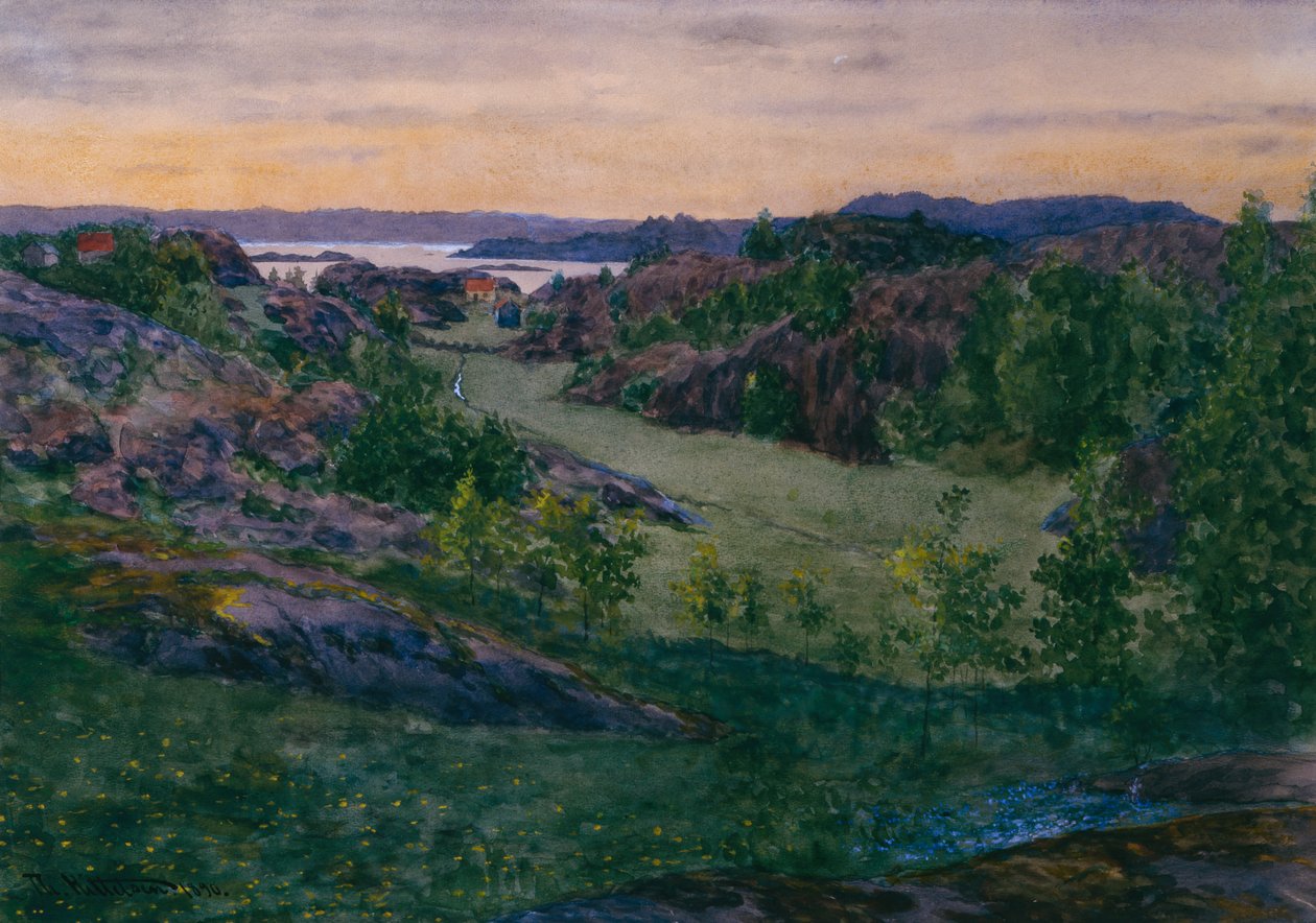 Landscape from Skåtøy by Theodor Severin Kittelsen