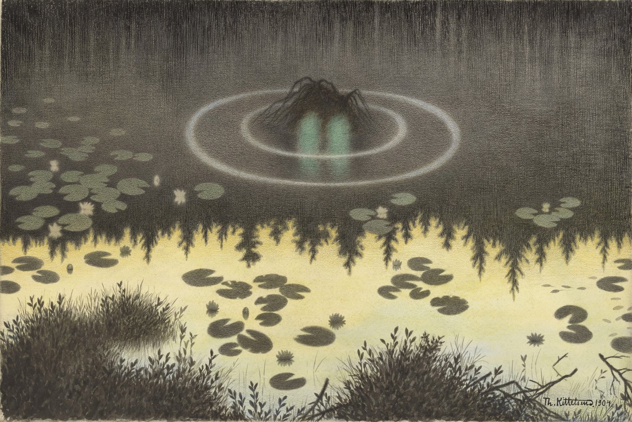 The Water Sprite by Theodor Kittelsen