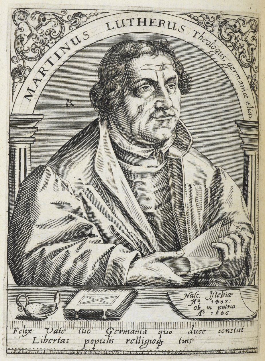Portrait of Martin Luther by Theodor de Bry