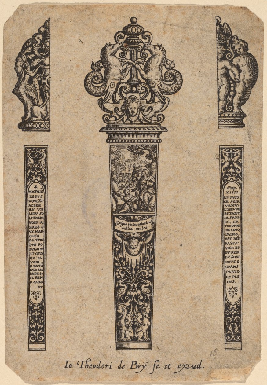 Ornament for Knife Handle by Theodor de Bry