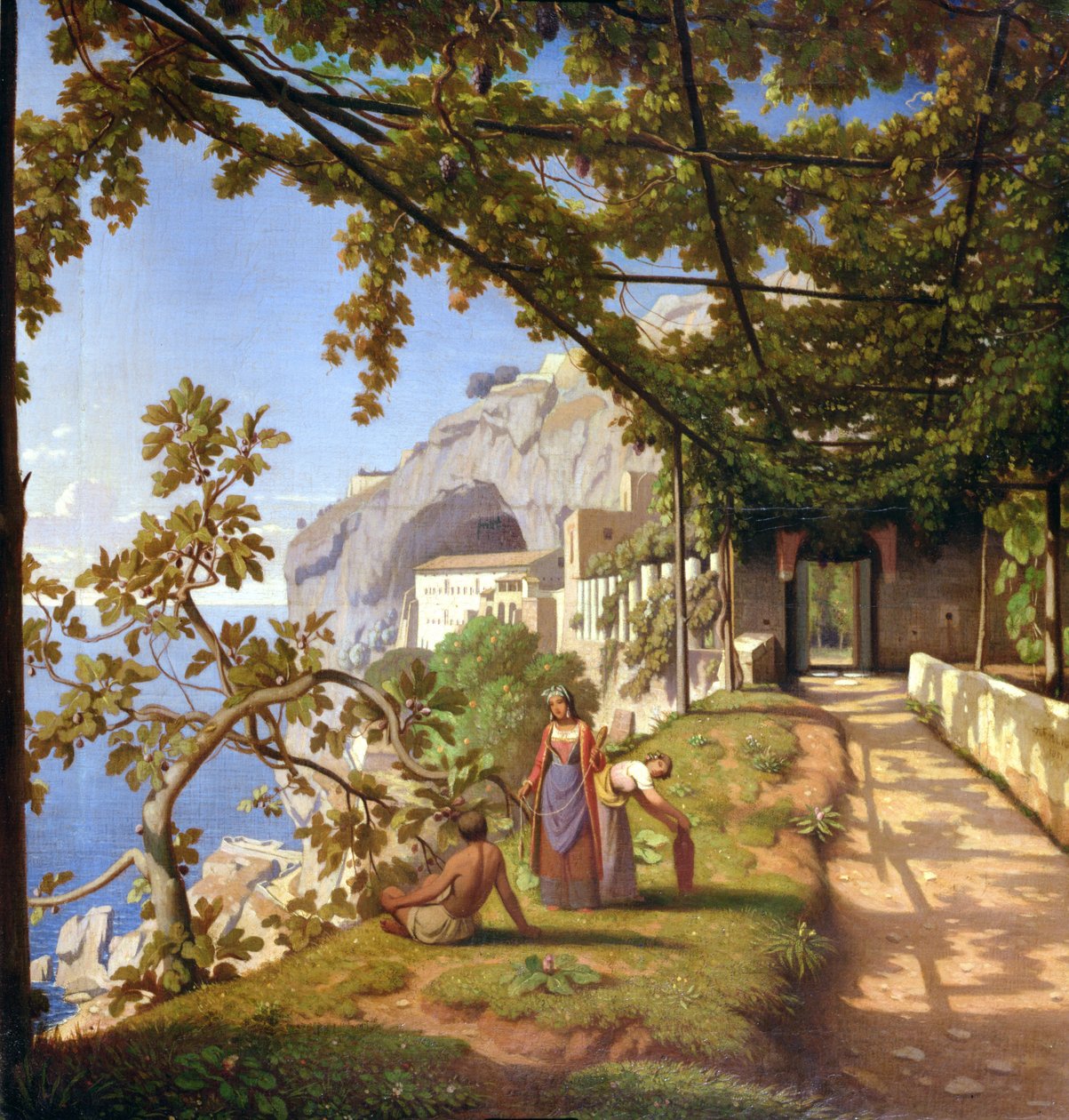 View of Capri by Theodore Caruelle d Aligny
