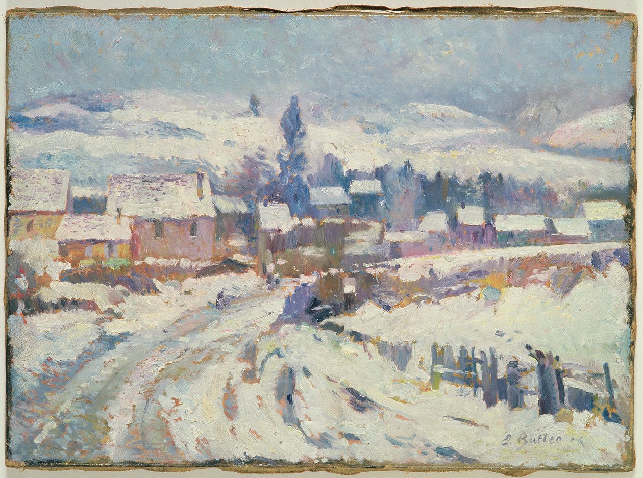 Village under Snow, 1906 by Theodore Earl Butler