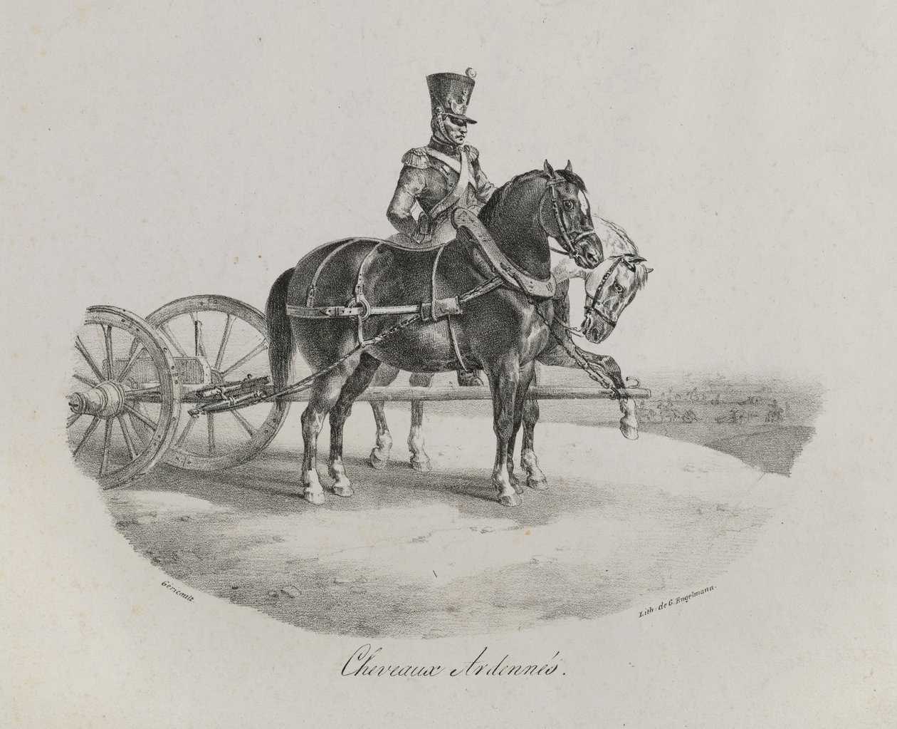 Ardennes Horses by Theodore Gericault