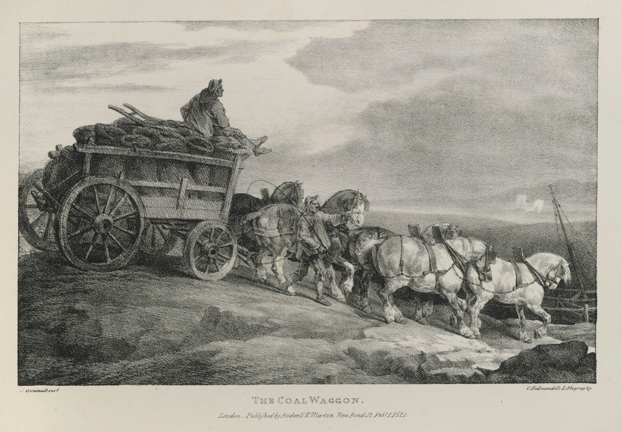 The Coal Waggon by Theodore Gericault