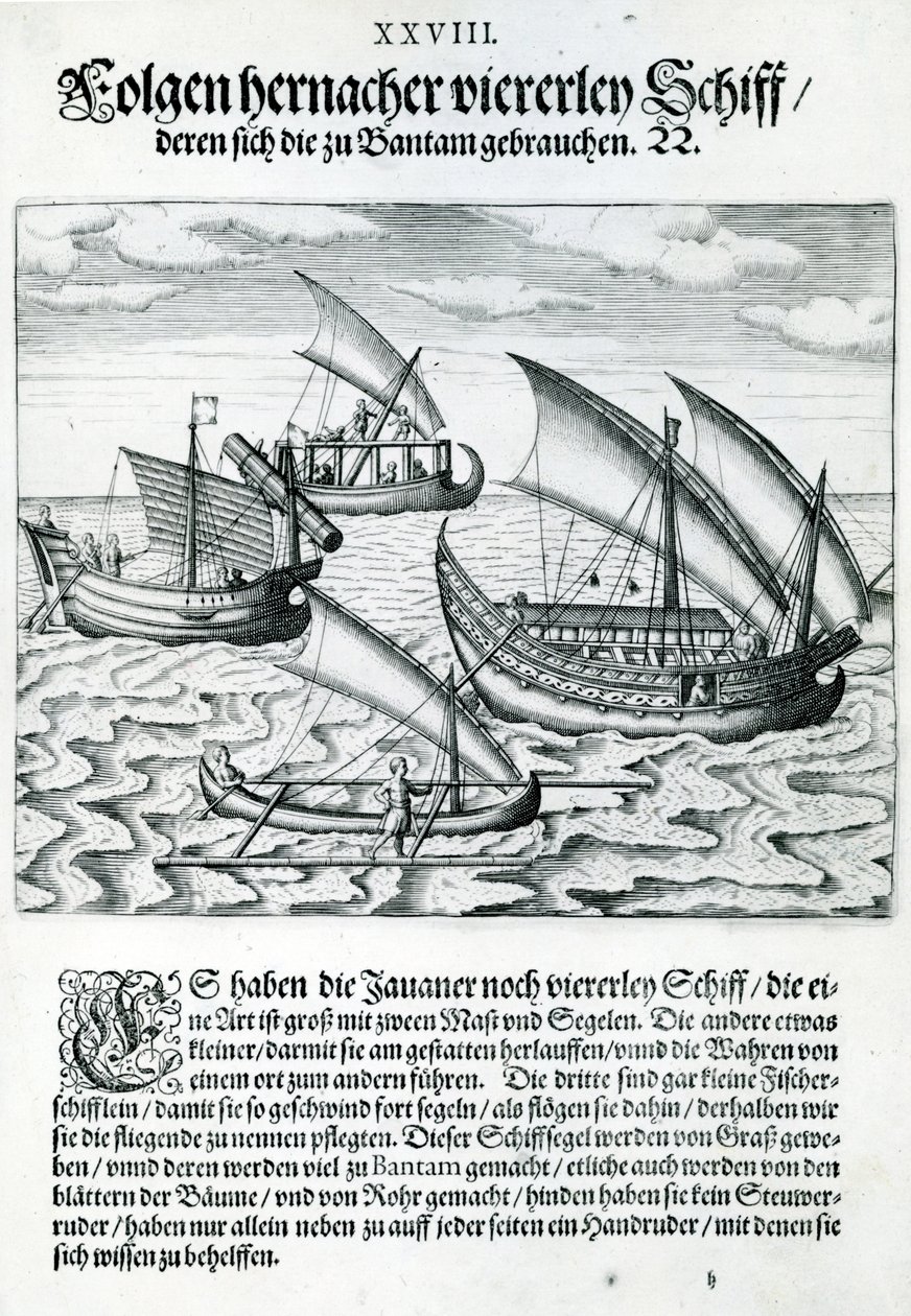 Four Sailing Boats from 