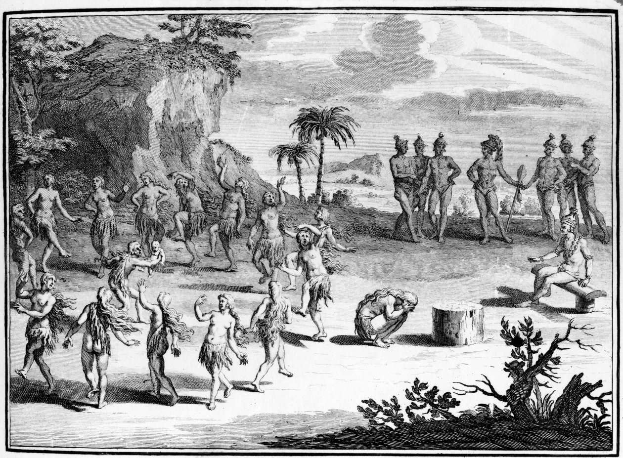 Sacrifice that the Floridians Make to the Sun of Their First Born, illustration from 