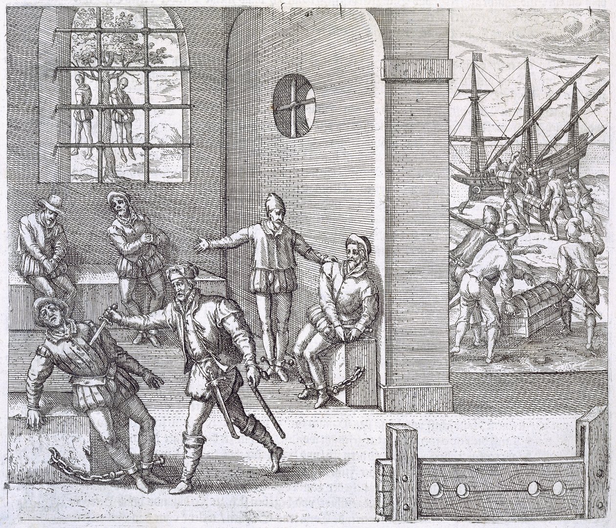 Spanish Traitors in Panama Executed While Gold Stolen from the Incas is Loaded onto Ships Bound for Spain, from 