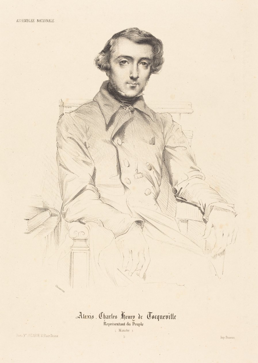 Alexis Charles Henry de Tocqueville by Théodore Chassériau