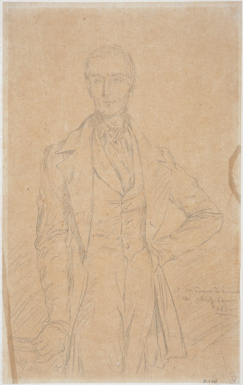 Alphonse de Lamartine by Théodore Chassériau