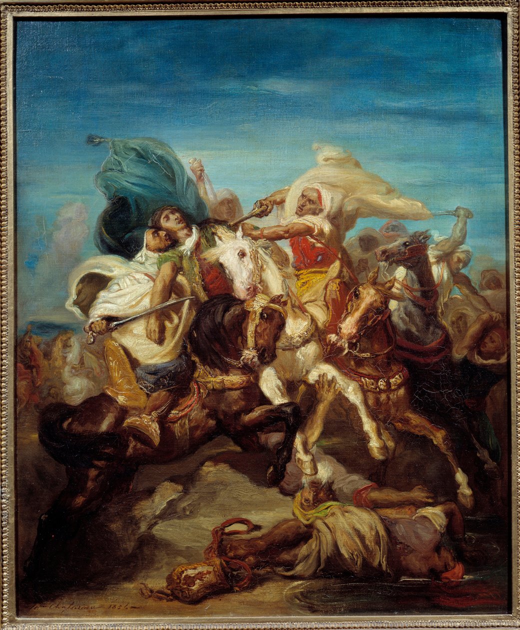 Battle of Arab Horsemen by Théodore Chassériau