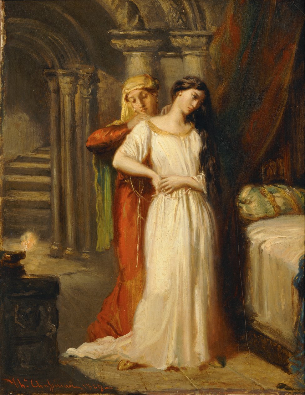 Desdemona Goes to Bed by Théodore Chassériau