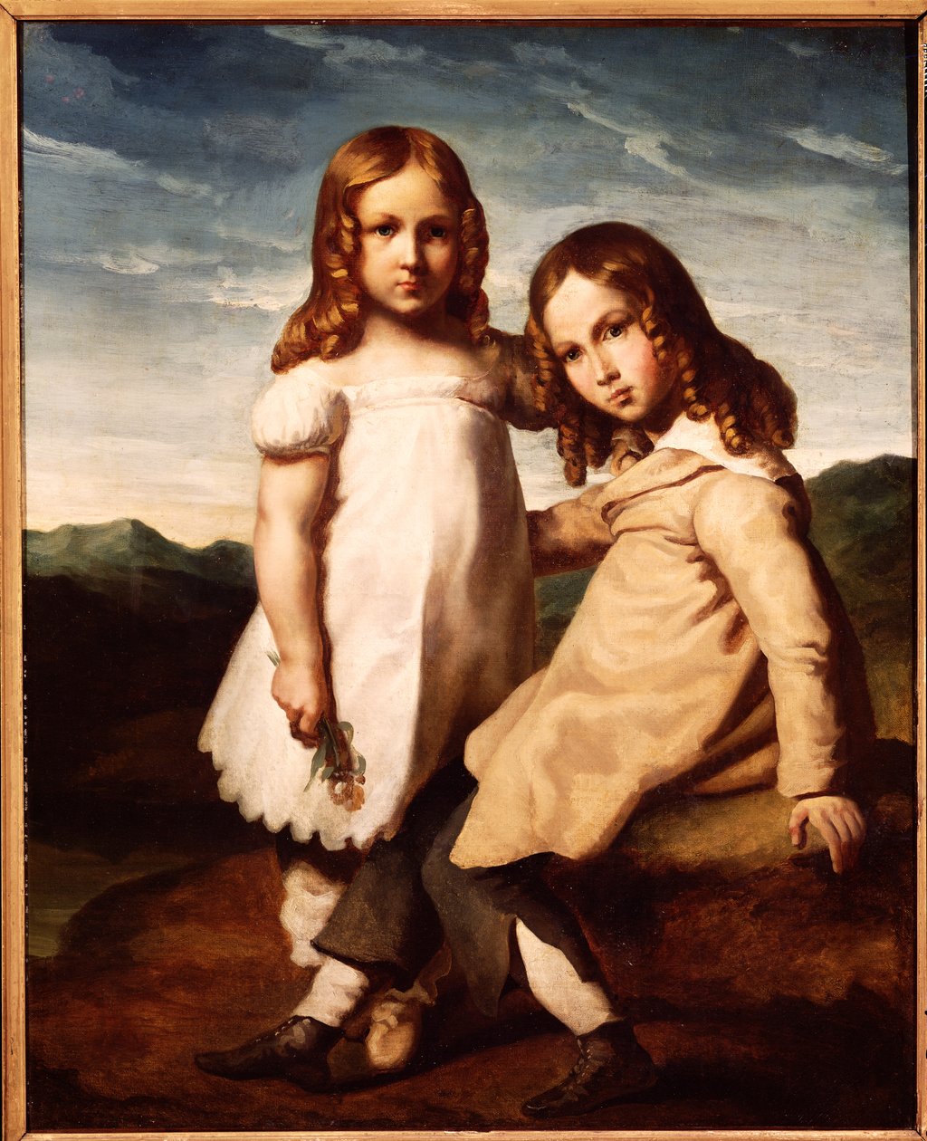Alfred Dedreux as a Child with His Sister, Elisabeth, 1816-17 by Theodore Gericault