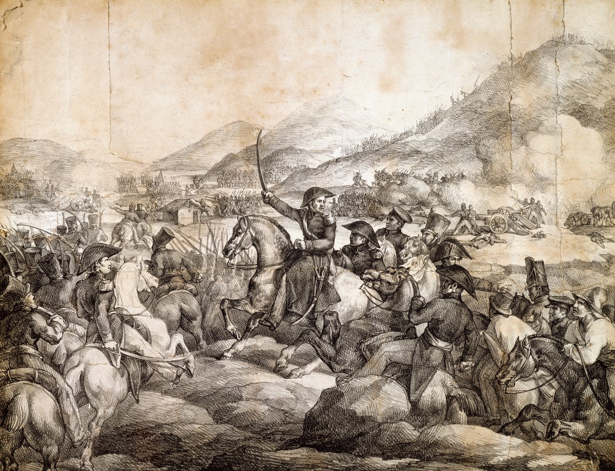 Battle of Chacabuco, February 1817, which decreed victory of Jose De San Martin over Spanish by Theodore Gericault