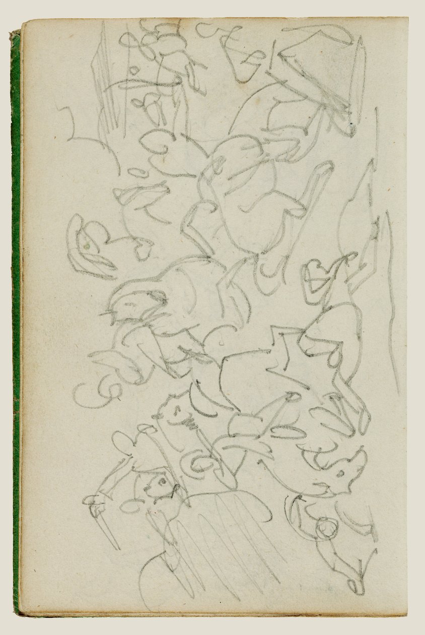 Cavalry Battle by Theodore Gericault