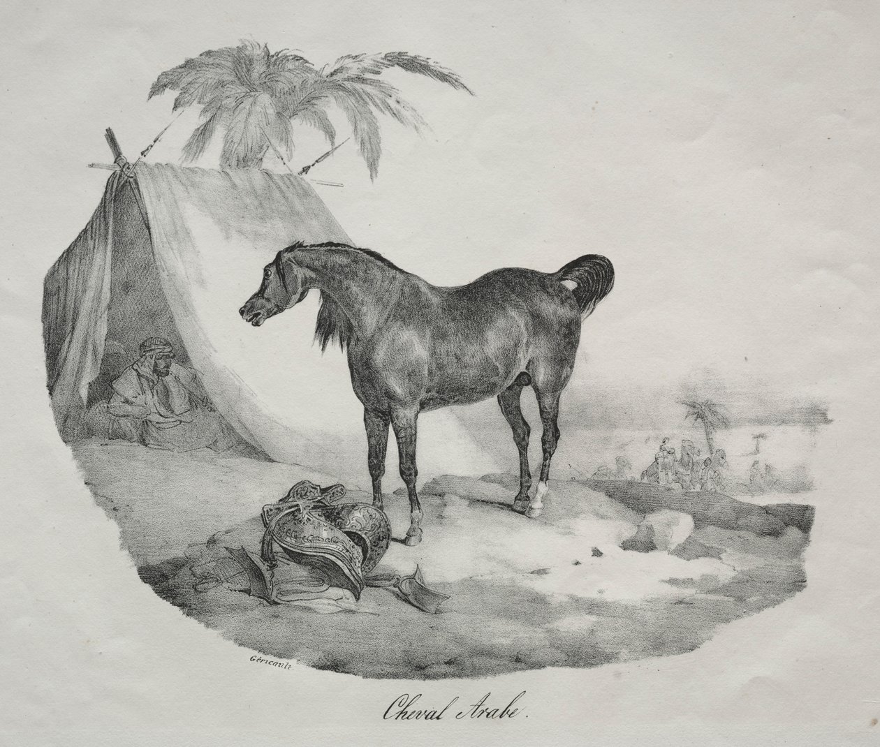 Arabian Horse by Theodore Gericault