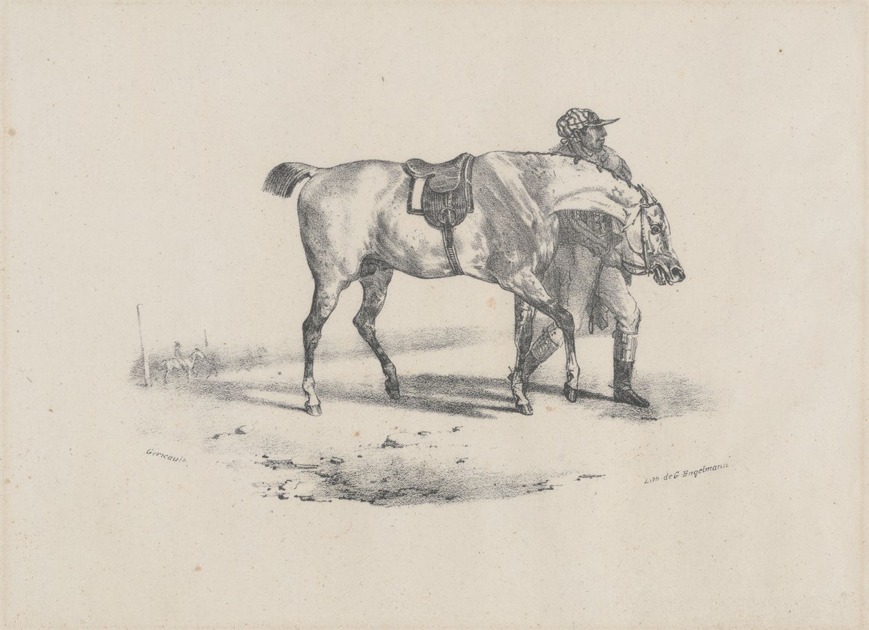 A Horse Being Walked Before the Race by Theodore Gericault