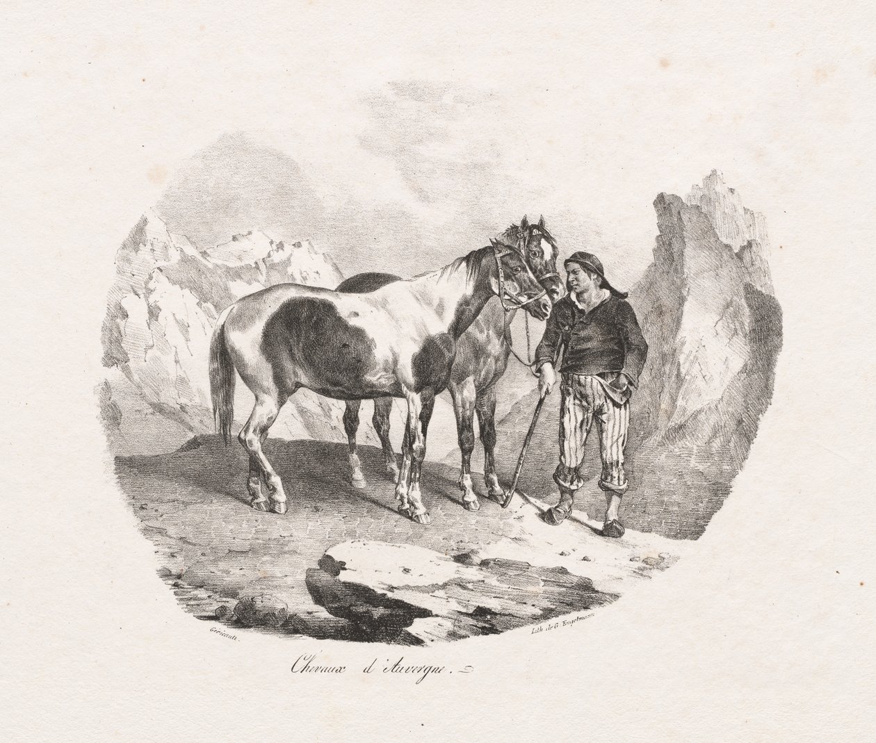 Horses of Auvergne by Theodore Gericault