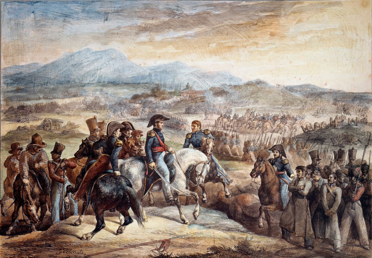 Chilean Independence War: View of the Battle of Maipu by Theodore Gericault