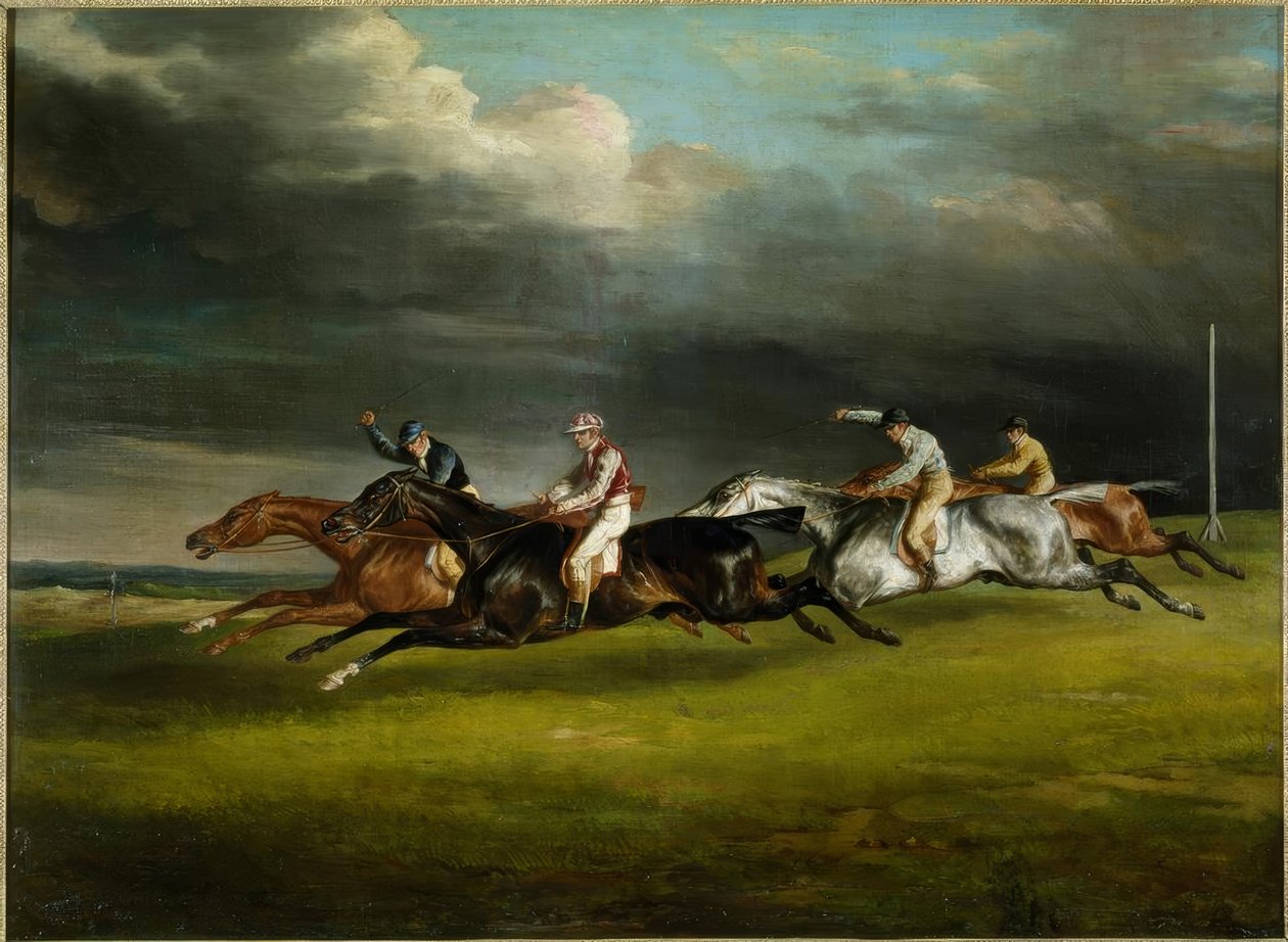 Horse Race (The Derby of 1821 at Epsom) by Theodore Gericault