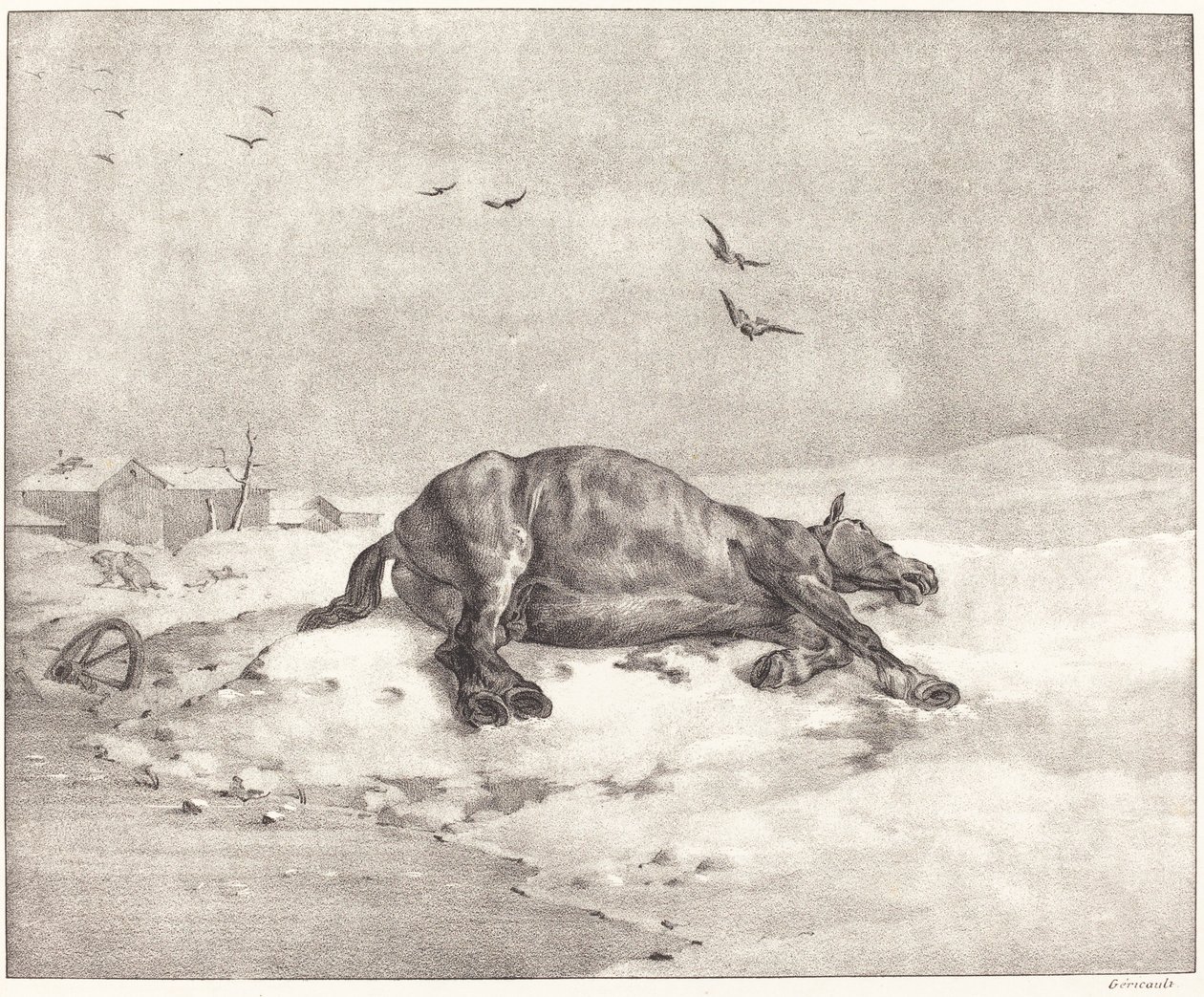 Dead Horse by Theodore Gericault
