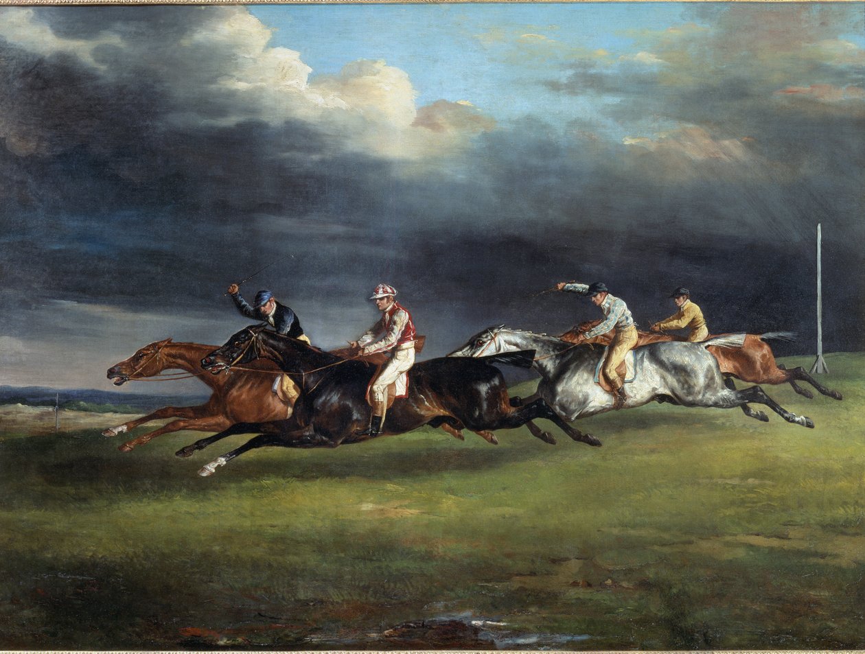 Horse Race Called the Derby at Epsom by Theodore Gericault