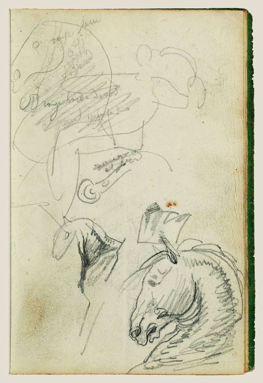 Horse Studies by Theodore Gericault