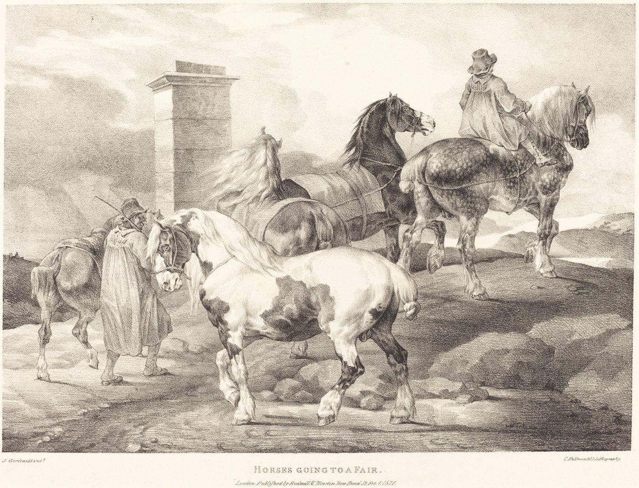 Horses Going to a Fair by Theodore Gericault
