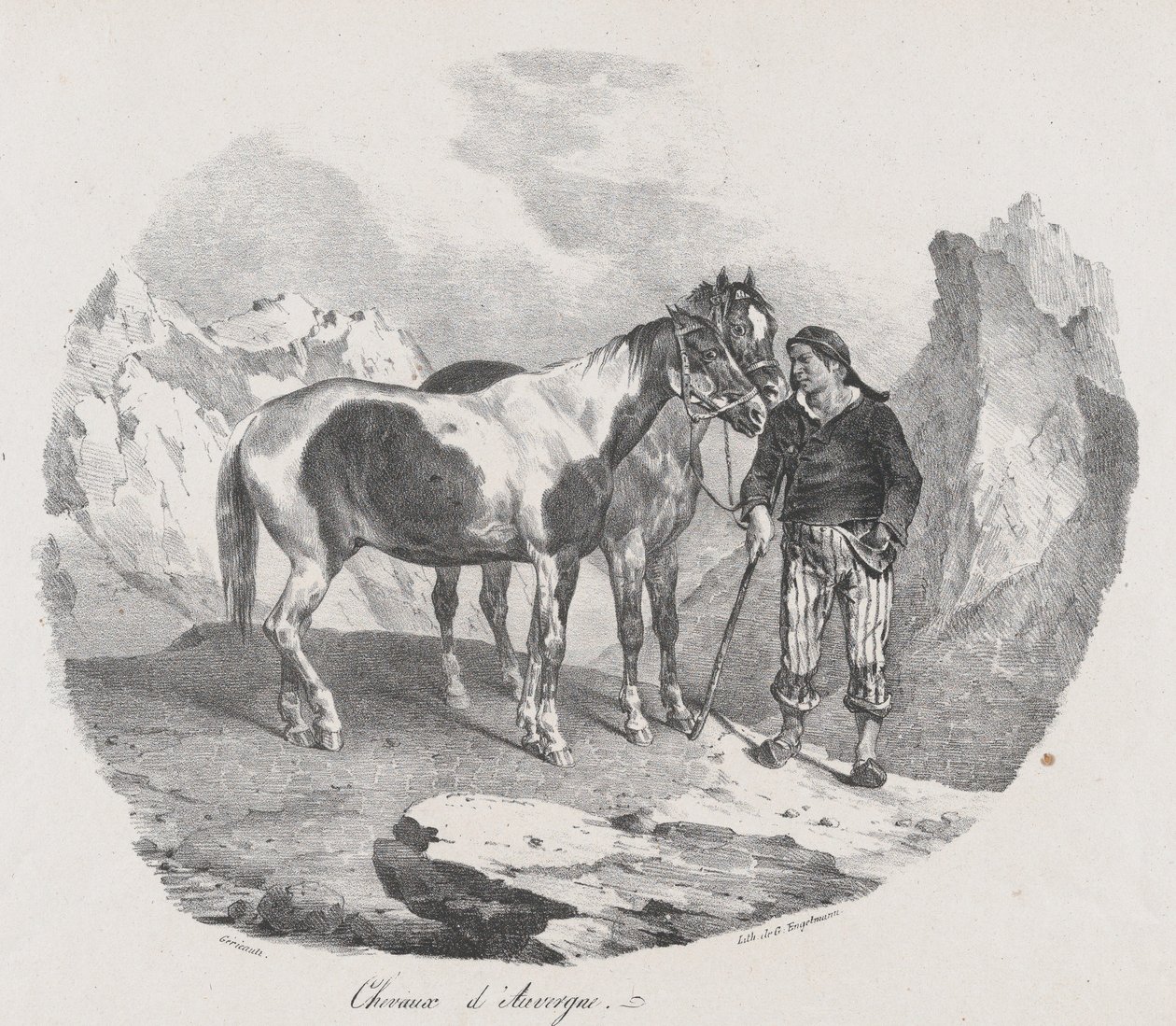 Horses of Auvergne by Theodore Gericault
