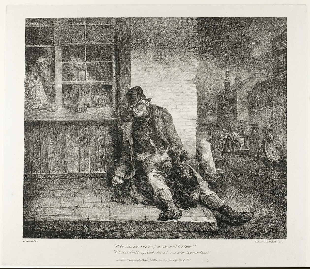 Pity the Sorrows of a Poor Old Man!... 1821 by Theodore Gericault