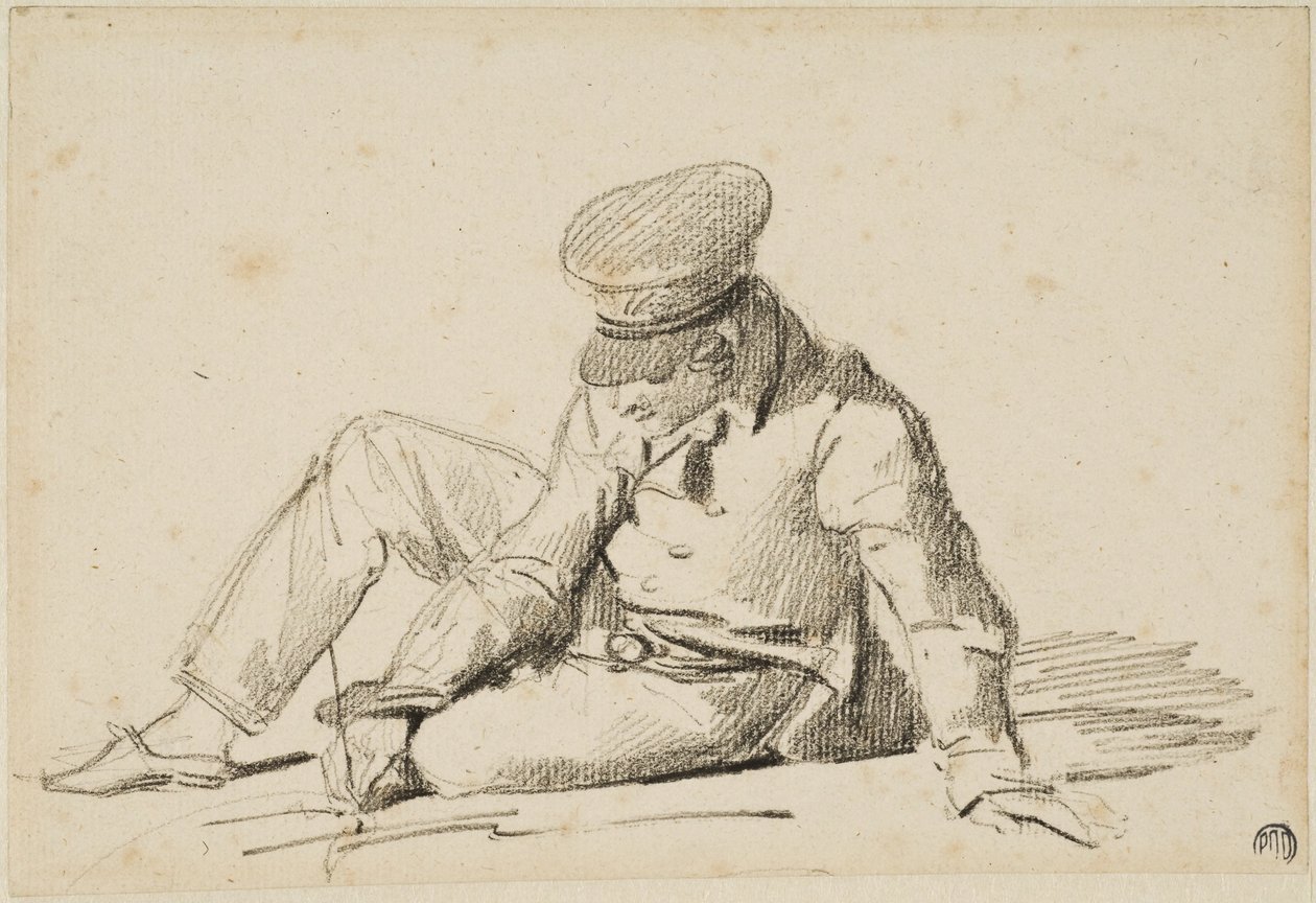 Boy Drawing on the Street von Theodore Gericault