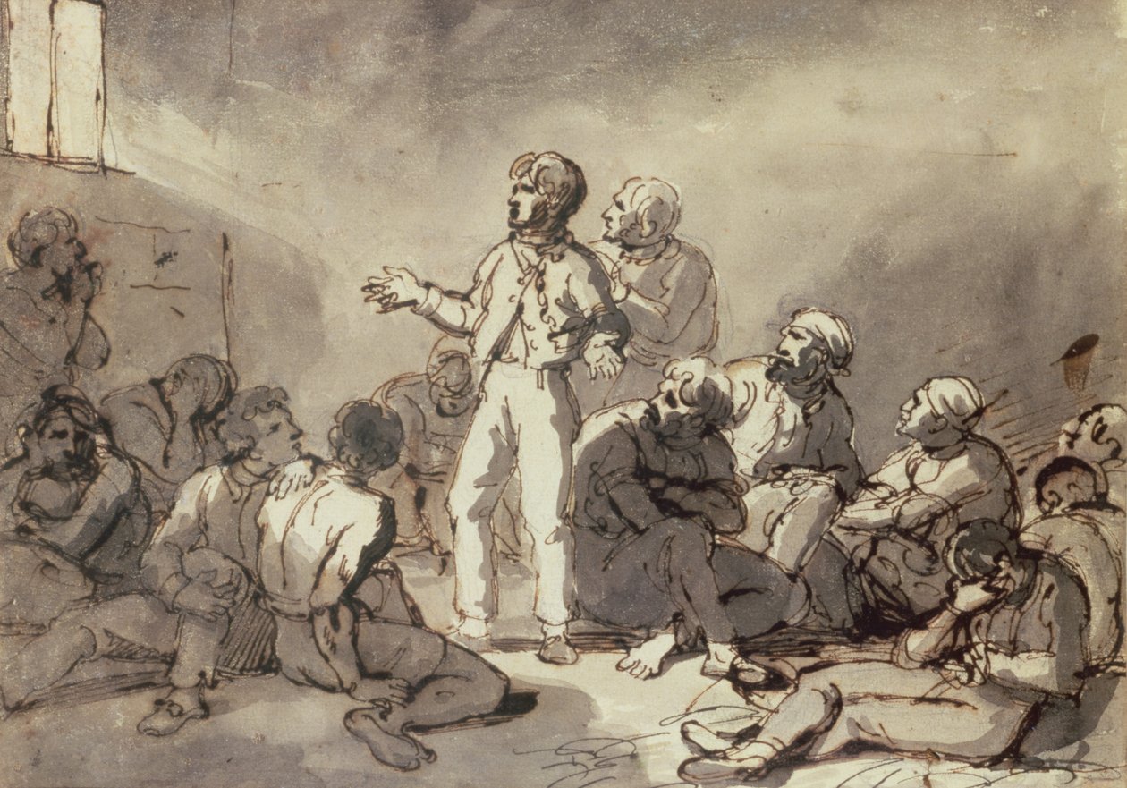 Prisoners in a Cell by Theodore Gericault