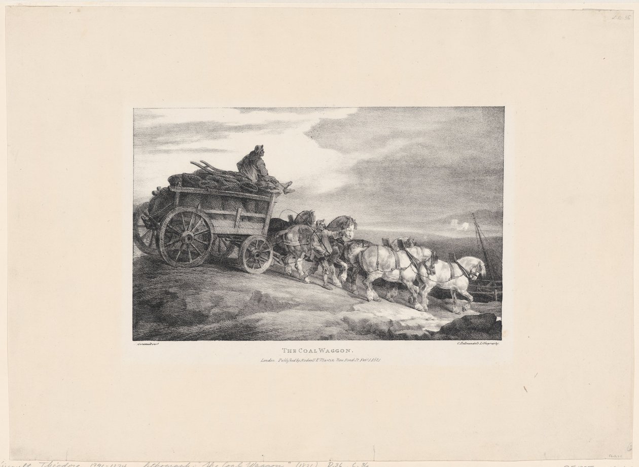 The Coal Wagon by Theodore Gericault