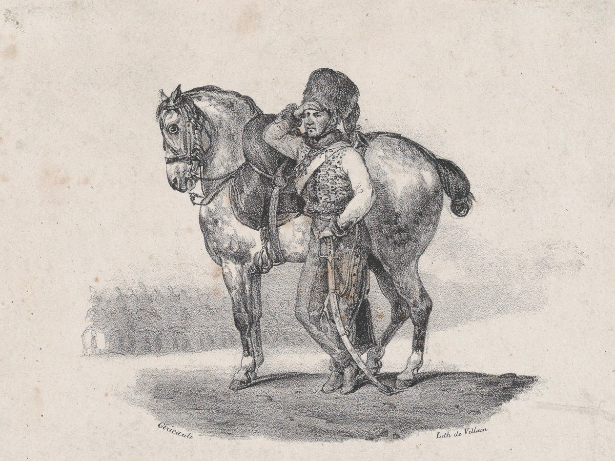 The Trumpet of the Hussards, 1823 by Theodore Gericault