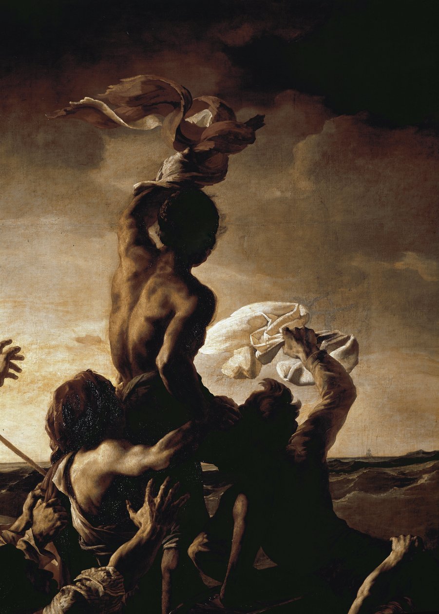 The Raft of the Medusa (detail) by Theodore Gericault