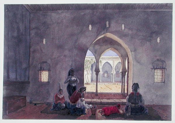 A Moorish Interior, Algiers, c.1835 by Theodore Leblanc