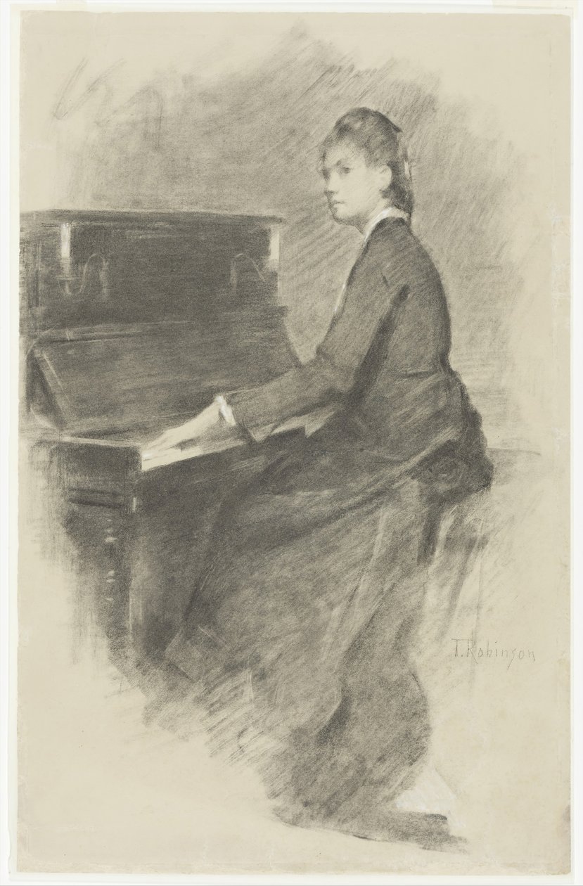 At the Piano by Theodore Robinson