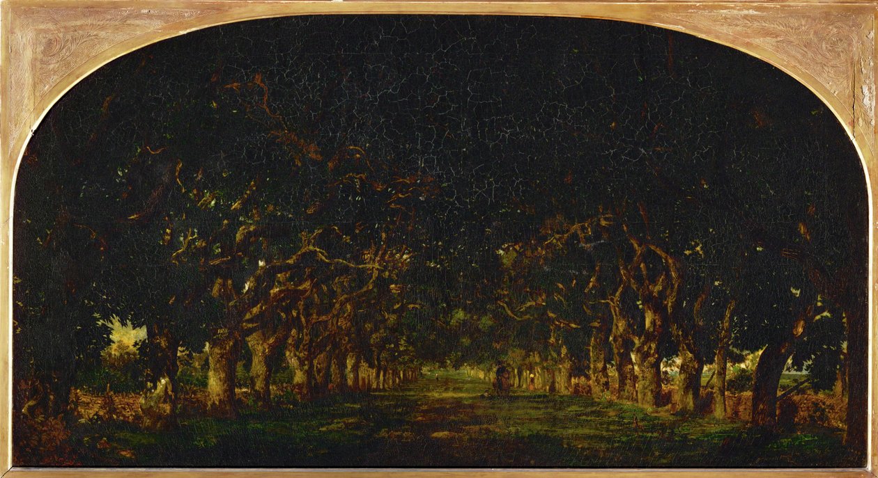 Avenue of Chestnut-Trees at the Chateau de Souliers, near Bressuire by Theodore Rousseau