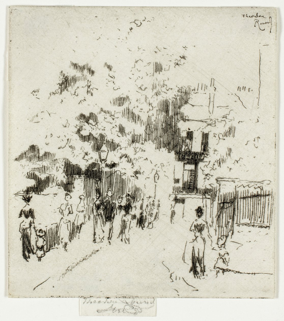 Bank Holiday, Corner of Beaufort Street, Chelsea by Theodore Roussel