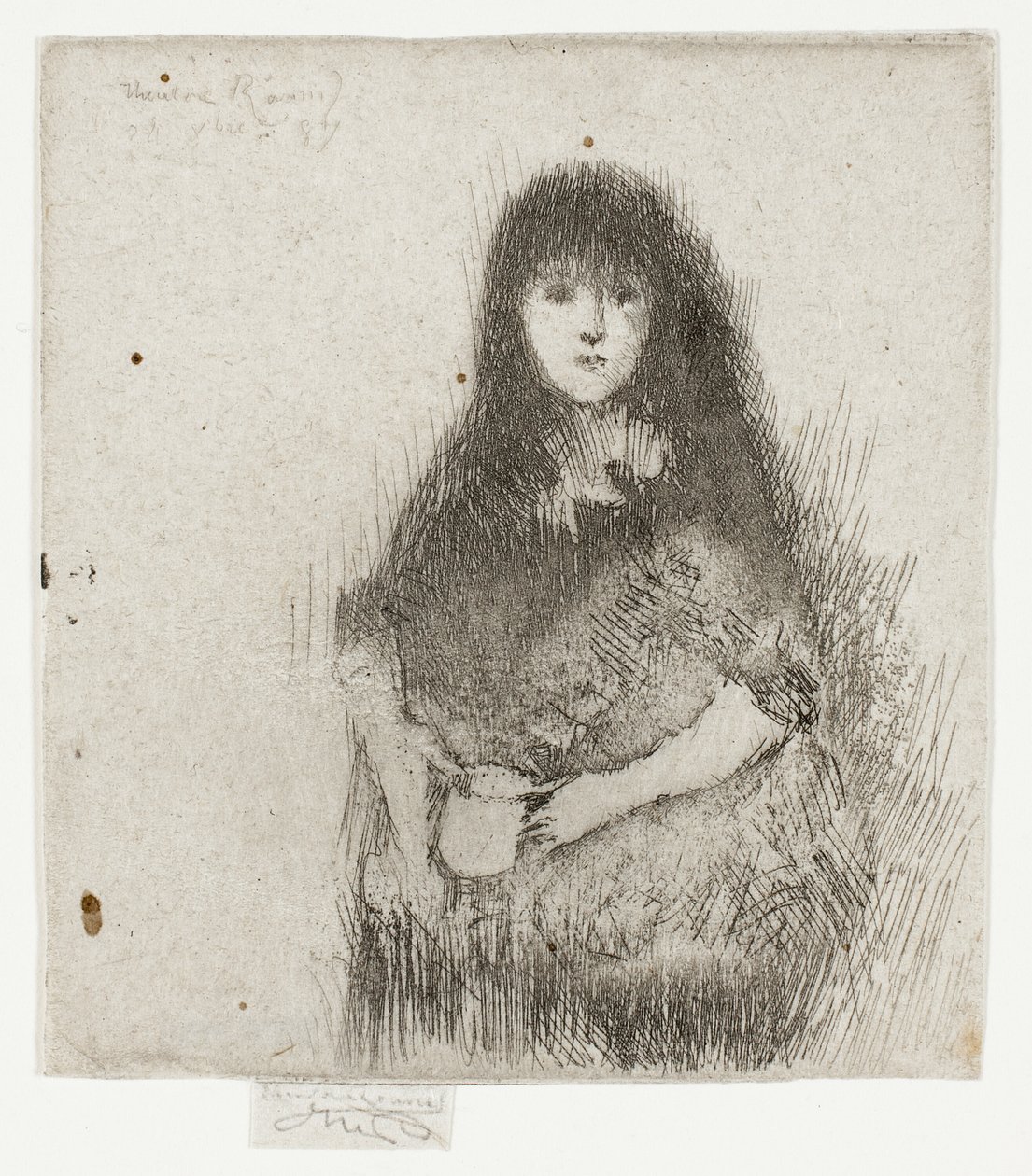 Portrait of a Little Spanish Girl by Theodore Roussel