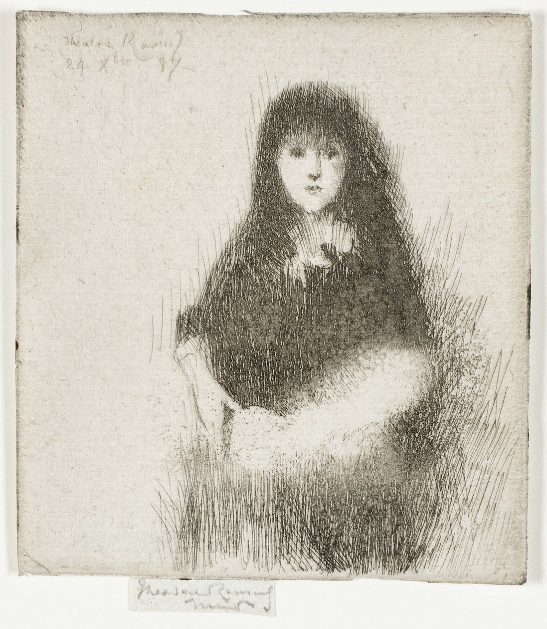 Portrait of a Little Spanish Girl by Theodore Roussel