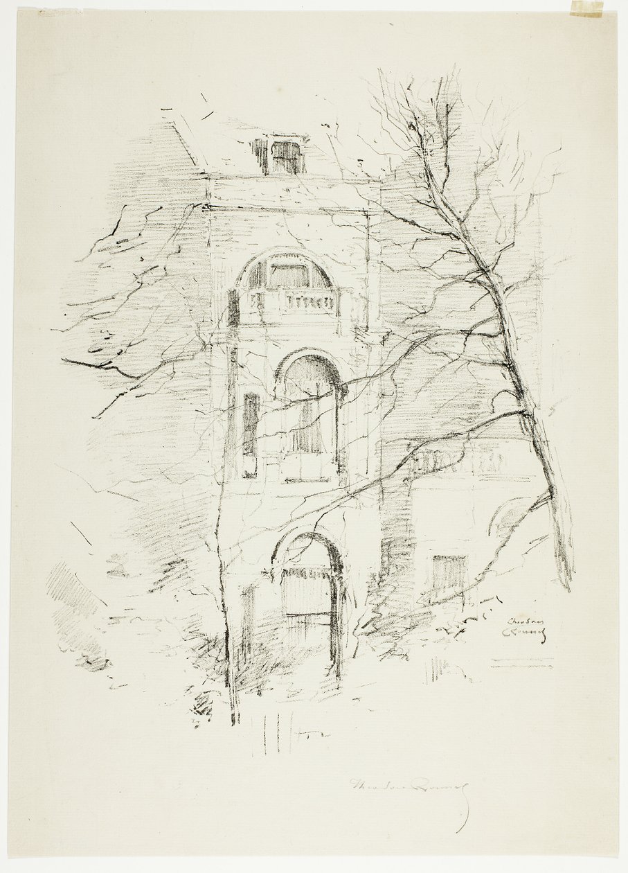 Winter, A House in Green Park by Theodore Roussel
