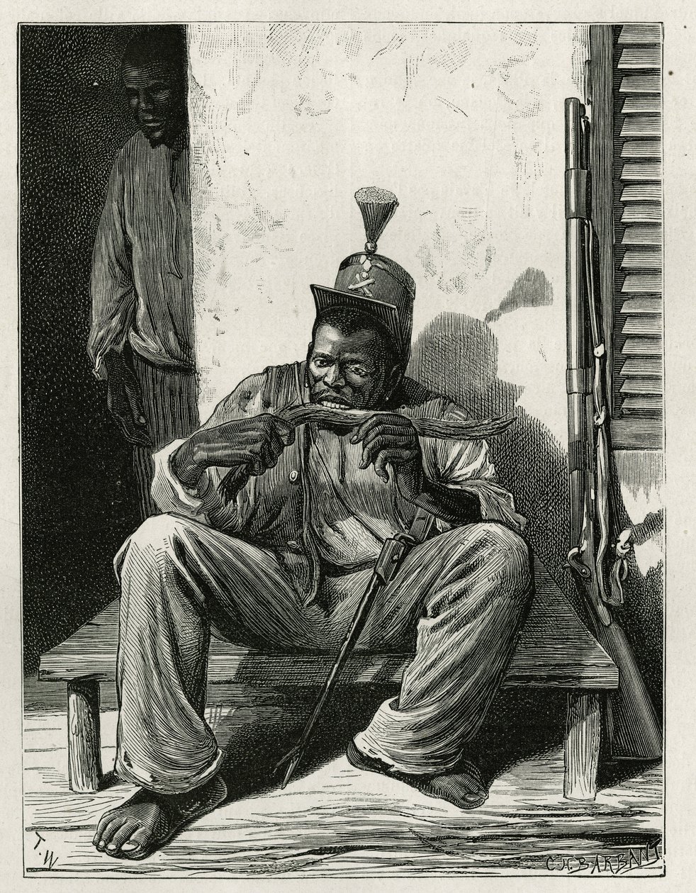The factionary of the office of the place (engraving by T. Wust, to illustrate the story 